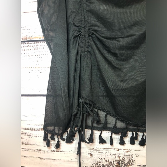Sexy Black Mesh Swim Coverup NWOT Size 4X - Picture 2 of 9